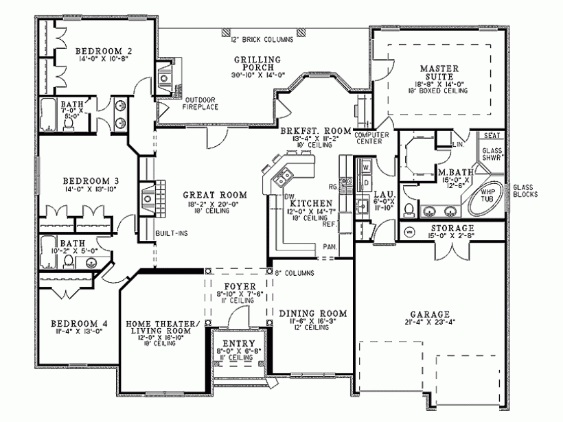 Modular home floorplan