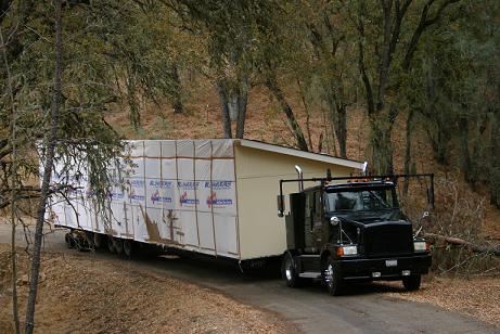 modular home delivery truck