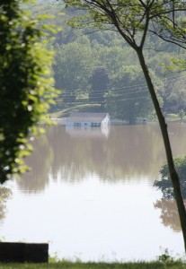 flooded house