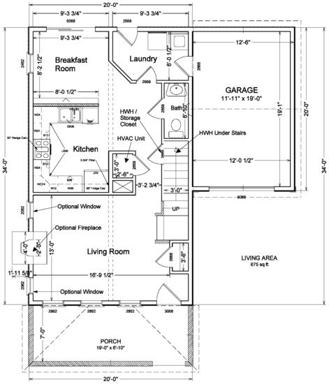 Modular home floor plan